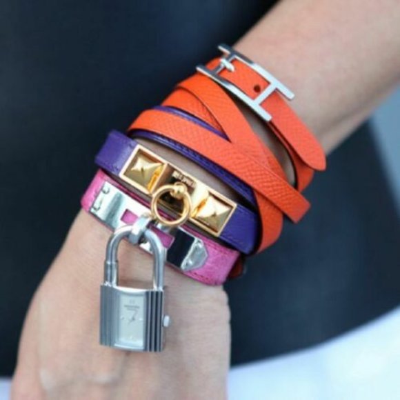 HERMES Rivale Double Tour Bracelet Ultraviolet - Picture 4 of 15